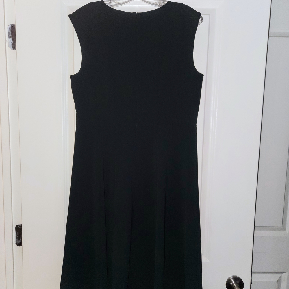 Ann Taylor Forrest Green Sleeveless A-Line Midi Dress
